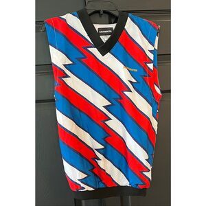 Loudmouth Golf Red, White & Blue Zigzag Vest - XS